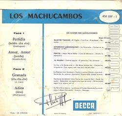 [Pochette de Granada (Los MACHUCAMBOS) - verso]