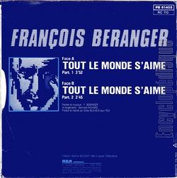 [Pochette de Tout le monde s’aime (Franois BRANGER) - verso]