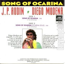 [Pochette de Song of Ocarina (Jean-Philippe AUDIN et Diego MODENA) - verso]