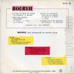 [Pochette de De fil en aiguille (BOURVIL) - verso]