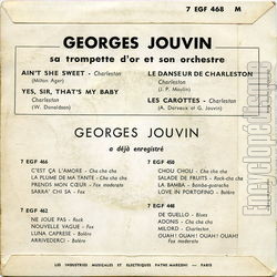 [Pochette de Le danseur de charleston (Georges JOUVIN) - verso]