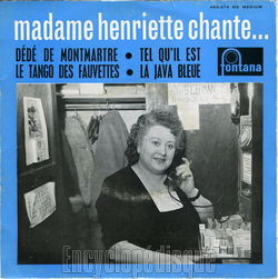 [Pochette de Dd de Montmartre (MADAME HENRIETTE)]