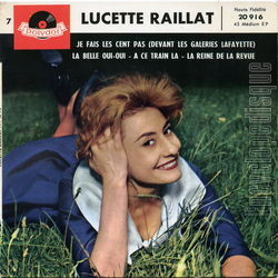 [Pochette de Je fais les cent pas (devant les Galeries Lafayette) (Lucette RAILLAT)]