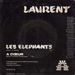 [Pochette de Les lphants (LAURENT) - verso]