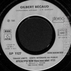 [Pochette de Y’a pas d’lapin dans le chapeau (Gilbert BCAUD) - verso]