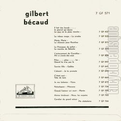 [Pochette de Marie Marie (Gilbert BCAUD) - verso]