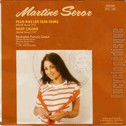 [Pochette de Plus bas les tam-tams (Martine SEROR) - verso]