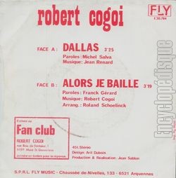 [Pochette de Dallas (Robert COGOI) - verso]