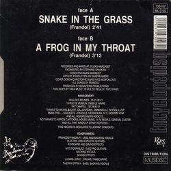 [Pochette de ROADRUNNERS  …snake in the grass…  (Les ANGLOPHILES) - verso]