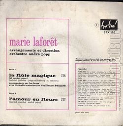 [Pochette de La flte magique (Marie LAFORT) - verso]