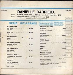 [Pochette de Il n’y en a que pour la rose (Danielle DARRIEUX) - verso]