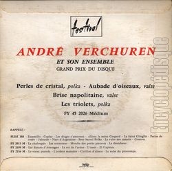 [Pochette de Perles de cristal (Andr VERCHUREN) - verso]