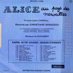 [Pochette de Alice au pays des merveilles (JEUNESSE) - verso]