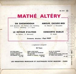 [Pochette de Oh Shenandoah (Math ALTRY) - verso]