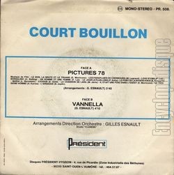 [Pochette de Pictures 78 (COURT-BOUILLON) - verso]