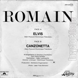 [Pochette de Elvis (ROMAIN (4)) - verso]