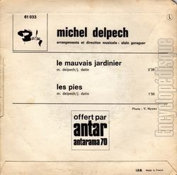 [Pochette de Le mauvais jardinier (Michel DELPECH) - verso]