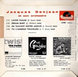 [Pochette de Twist (Jacques DENJEAN) - verso]