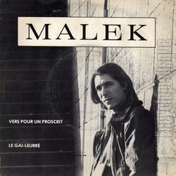 [Pochette de Vers pour un proscrit (MALEK)]