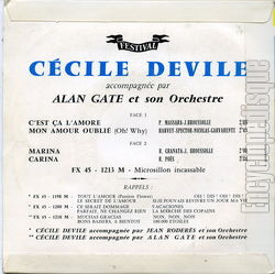 [Pochette de C’est a l’amore (Ccile DEVILE) - verso]