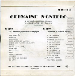 [Pochette de Paris canaille (Germaine MONTERO) - verso]