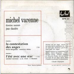 [Pochette de La contestation des anges (Michel VARENNE) - verso]