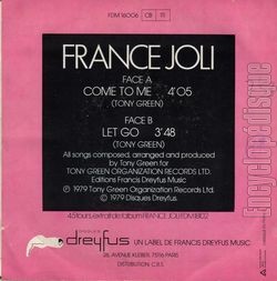 [Pochette de Come to me (France JOLI) - verso]