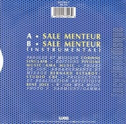 [Pochette de Sale menteur (Christine ROQUES) - verso]