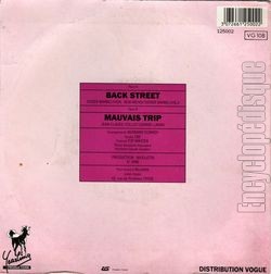 [Pochette de Back street (NICOLETTA) - verso]