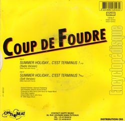 [Pochette de Summer holiday…c’est terminus ! (COUP DE FOUDRE (2)) - verso]