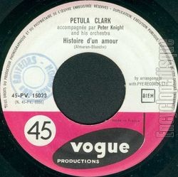 [Pochette de Allo mon cœur (Petula CLARK) - verso]