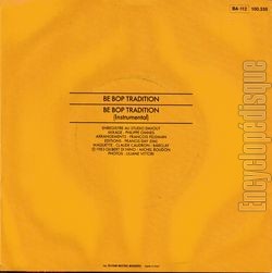 [Pochette de Be bop tradition (TITO) - verso]