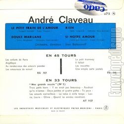 [Pochette de Le petit train de l’amour (Andr CLAVEAU) - verso]