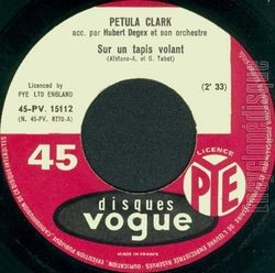 [Pochette de Sur un tapis volant (Petula CLARK)]