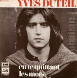 [Pochette de En te quittant (Yves DUTEIL)]