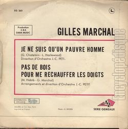 [Pochette de Je ne suis qu’un pauvre homme (Gilles MARCHAL) - verso]