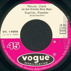 [Pochette de Monsieur (Petula CLARK) - verso]