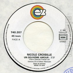 [Pochette de Un deuxime amour (Nicole CROISILLE)]