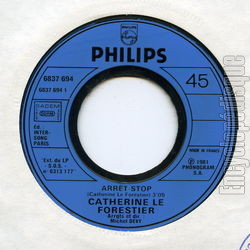 [Pochette de Arrt-stop (Catherine LE FORESTIER)]