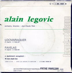 [Pochette de Locqmariaquer / Favelas (Alain LEGOVIC) - verso]