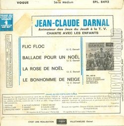 [Pochette de Jean-Claude Darnal chante avec les enfants (Jean-Claude DARNAL) - verso]