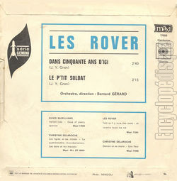 [Pochette de Dans cinquante ans d’ici (Les ROVER) - verso]