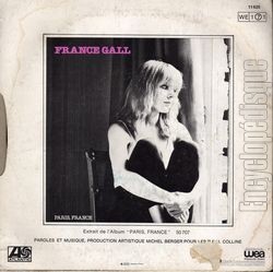 [Pochette de Bb, comme la vie (France GALL) - verso]