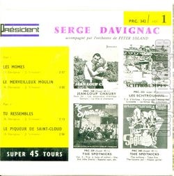 [Pochette de Les mmes (Serge DAVIGNAC) - verso]