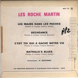 [Pochette de Les mains dans les poches (Les ROCHE MARTIN) - verso]