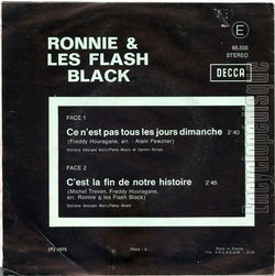 [Pochette de Ce n’est pas tous les jours dimanche (RONNIE et les FLASH BACK) - verso]