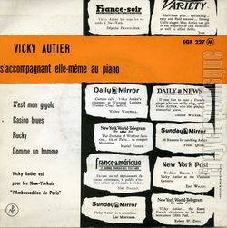 [Pochette de Douce et violente (Vicky AUTIER) - verso]