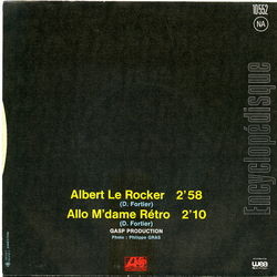 [Pochette de Albert le rocker (Paul LAGLU) - verso]