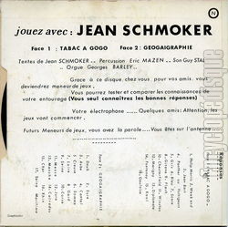 [Pochette de Tabac  gogo (Jean SCHMOKER) - verso]