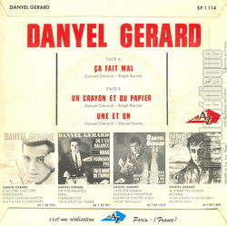 [Pochette de a fait mal (Danyel GRARD) - verso]